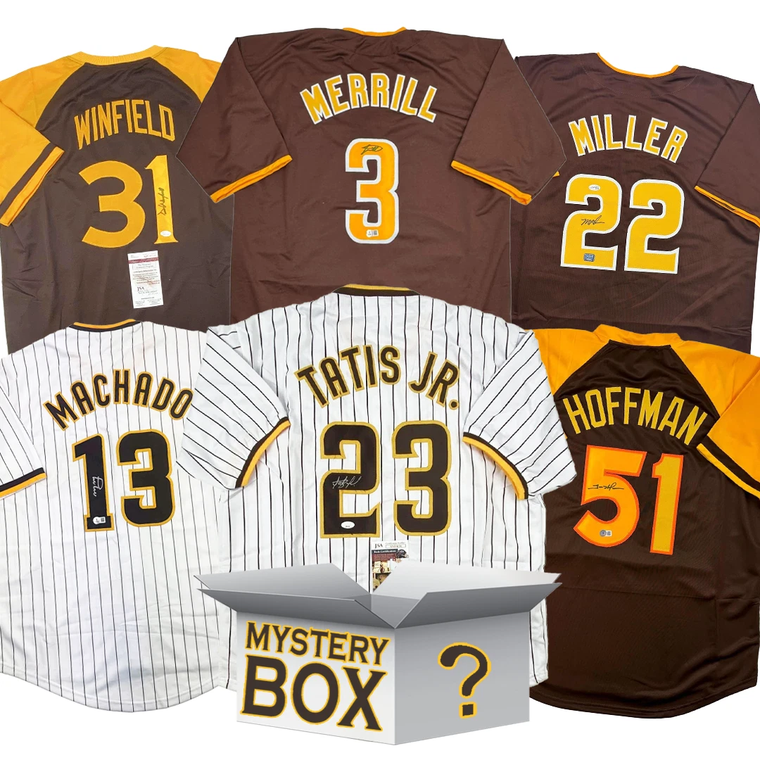 Autographed/Signed San Diego Baseball Jersey Mystery Box PSA JSA or Beckett COA