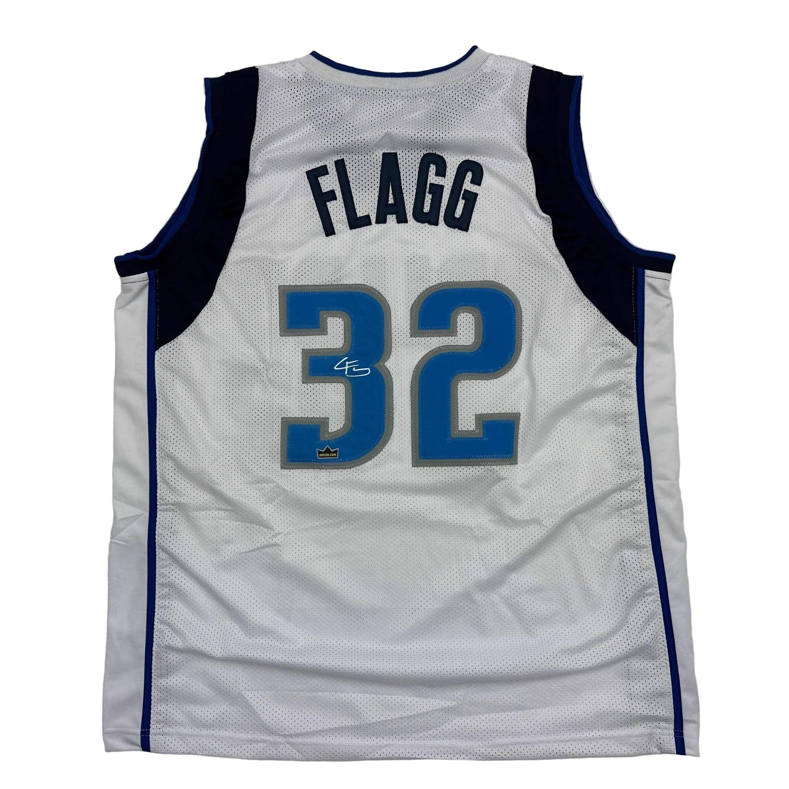 Facsimile Autographed Cooper Flagg Dallas White Reprint Jersey Size Men's XL