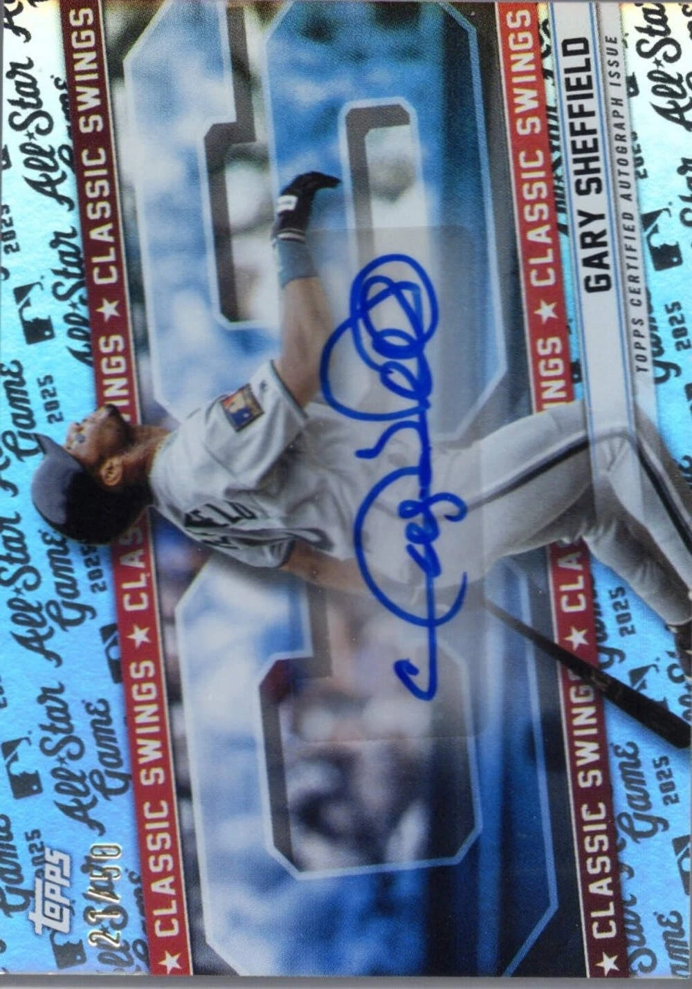 2025 Topps ASG Gary Sheffield #HHAGS Homegrown Heros Auto /50 Baseball Card