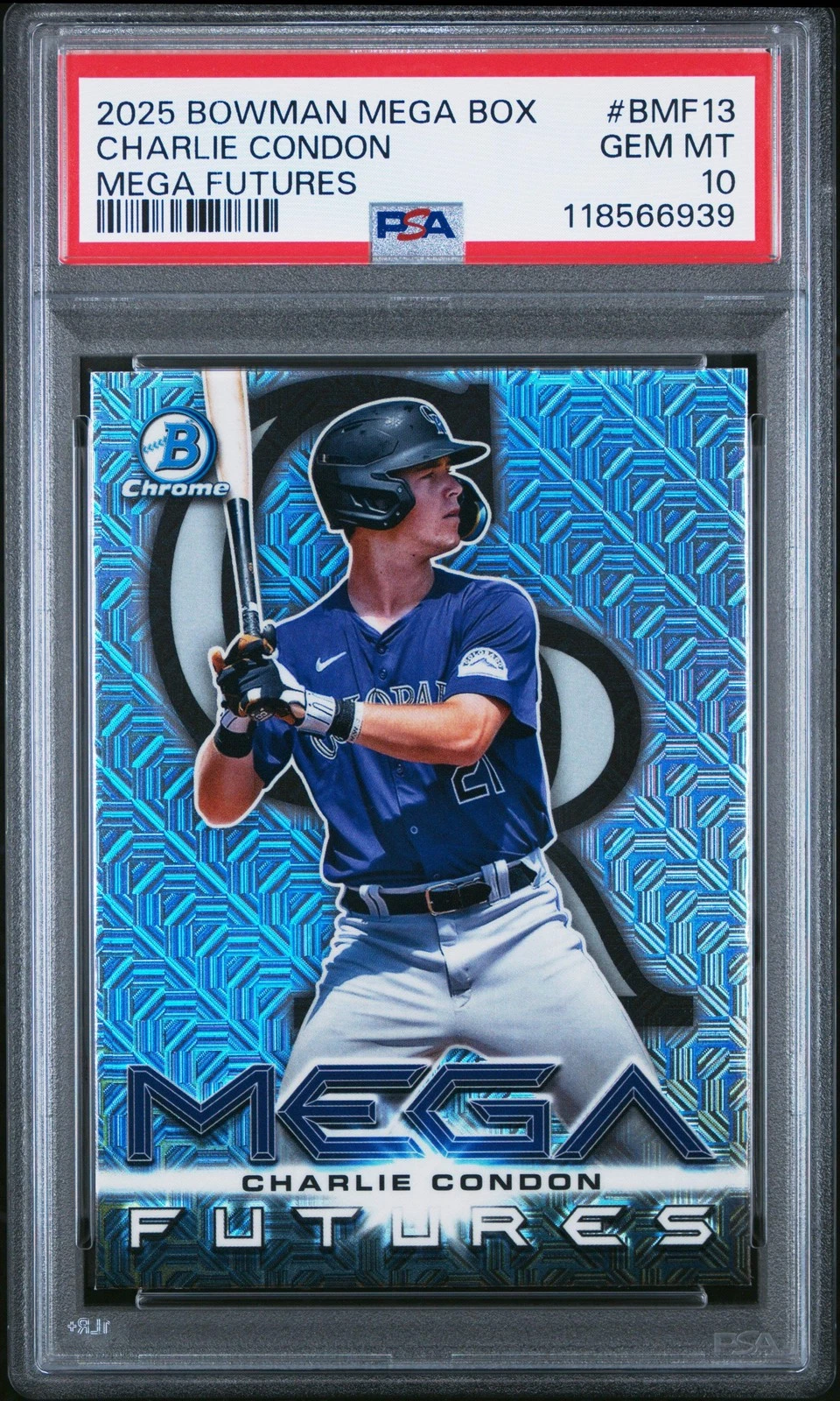 Graded 2025 Topps Bowman MB Charlie Condon #BMF13 Futures Baseball Card PSA 10