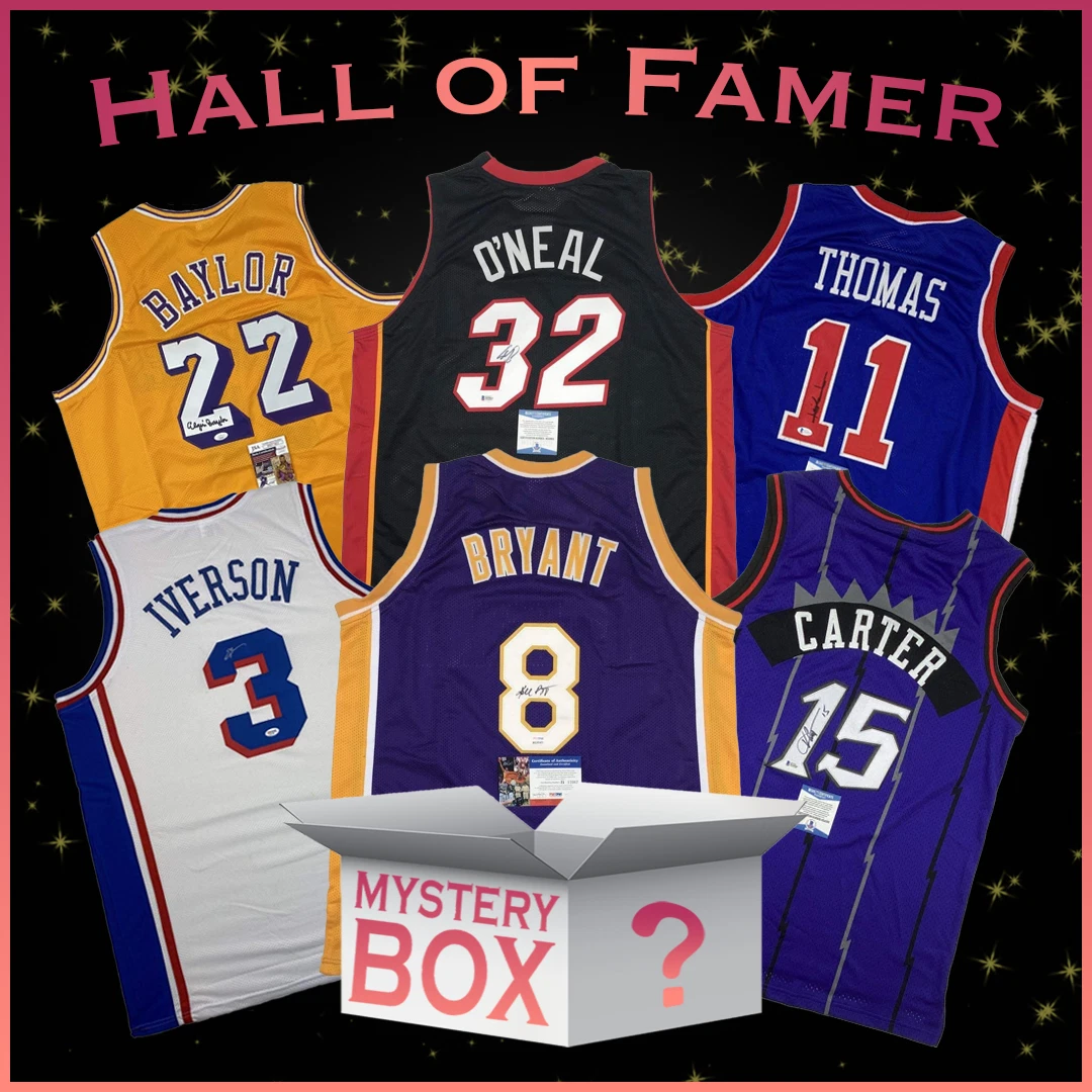 Hall of Famers Autographed/Signed Basketball Jersey Mystery Box PSA JSA BAS COA