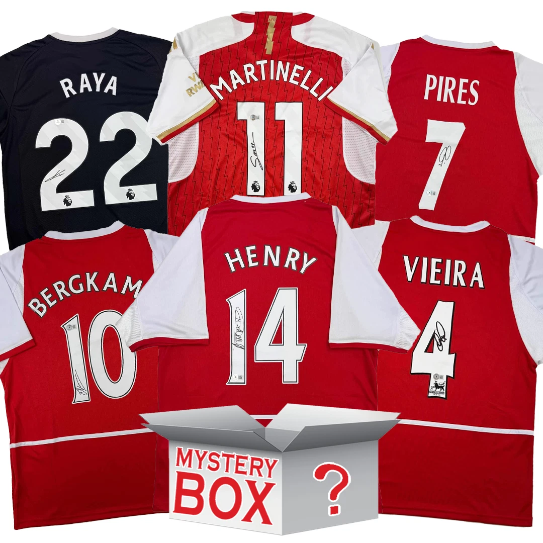 Arsenal F.C. Autographed/Signed Soccer Jersey Mystery Box PSA JSA or Beckett COA