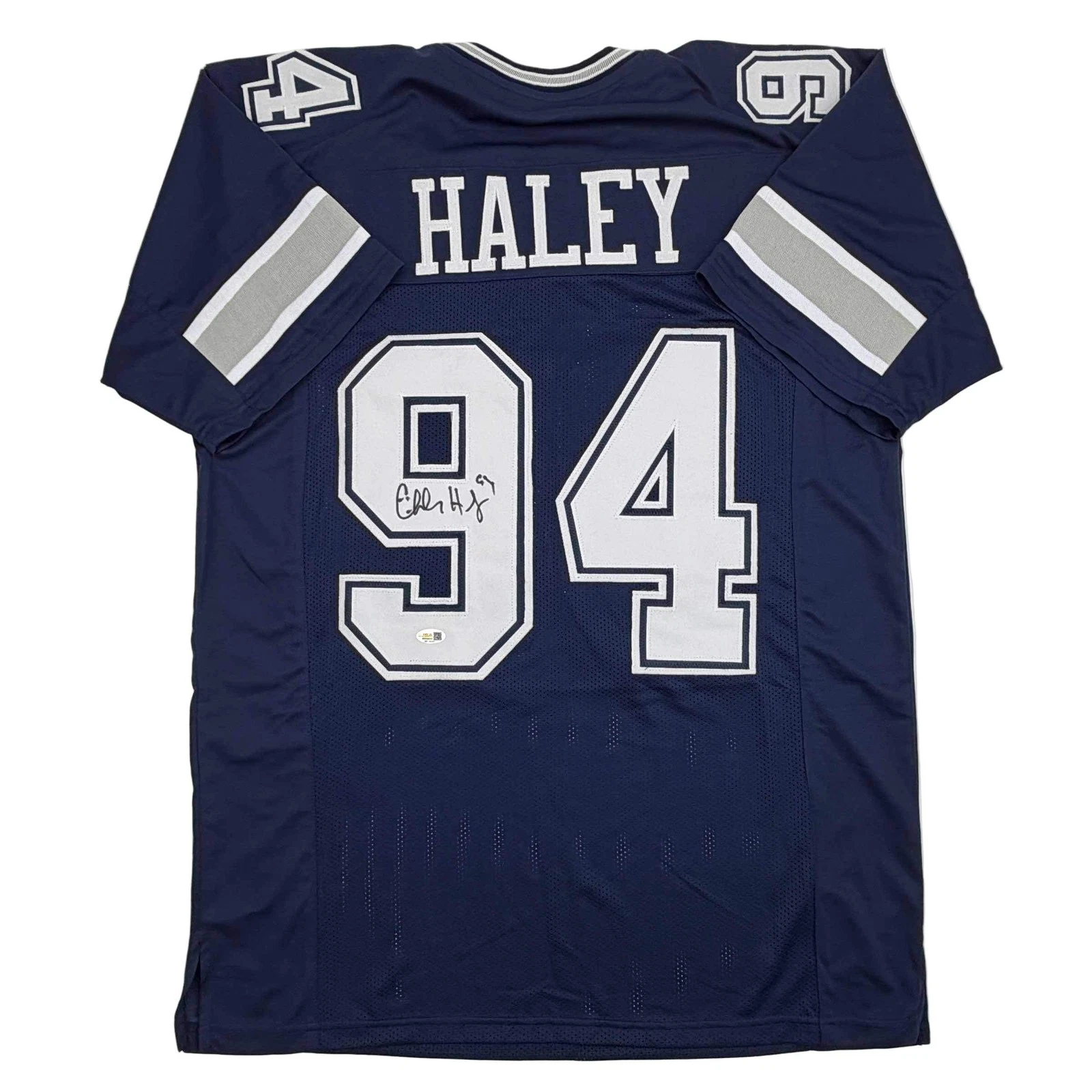 Autographed/Signed Charles Haley Dallas Blue Football Jersey JSA COA