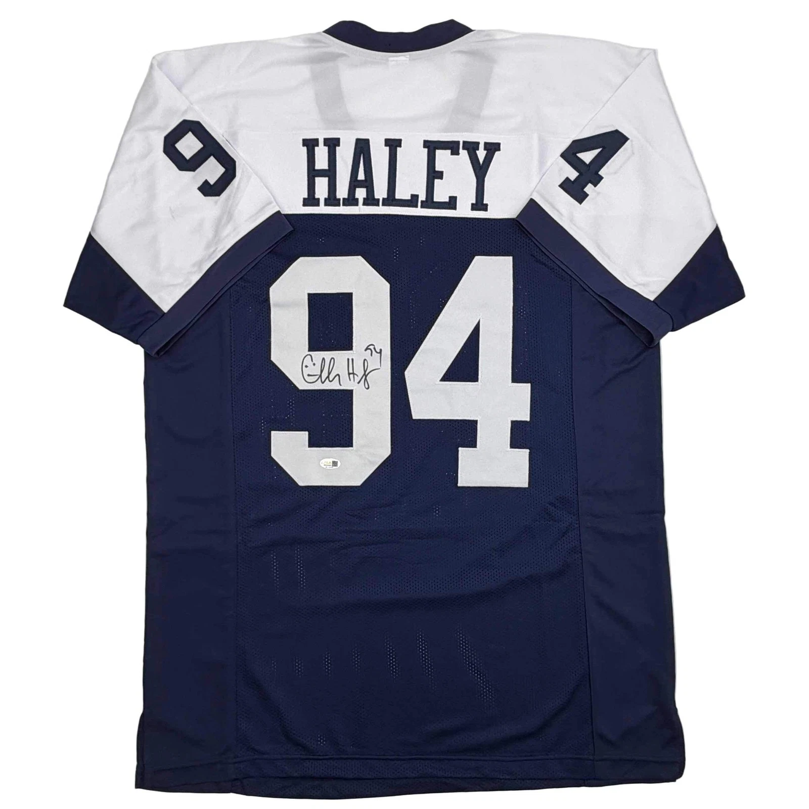Autographed/Signed Charles Haley Dallas Thanksgiving Day Football Jersey JSA COA
