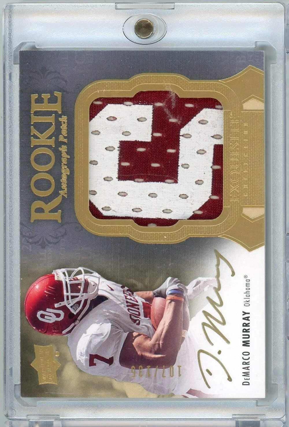 2011 Upper Deck Exquisite Football DeMarco Murray #129 /135 RPA RC Card