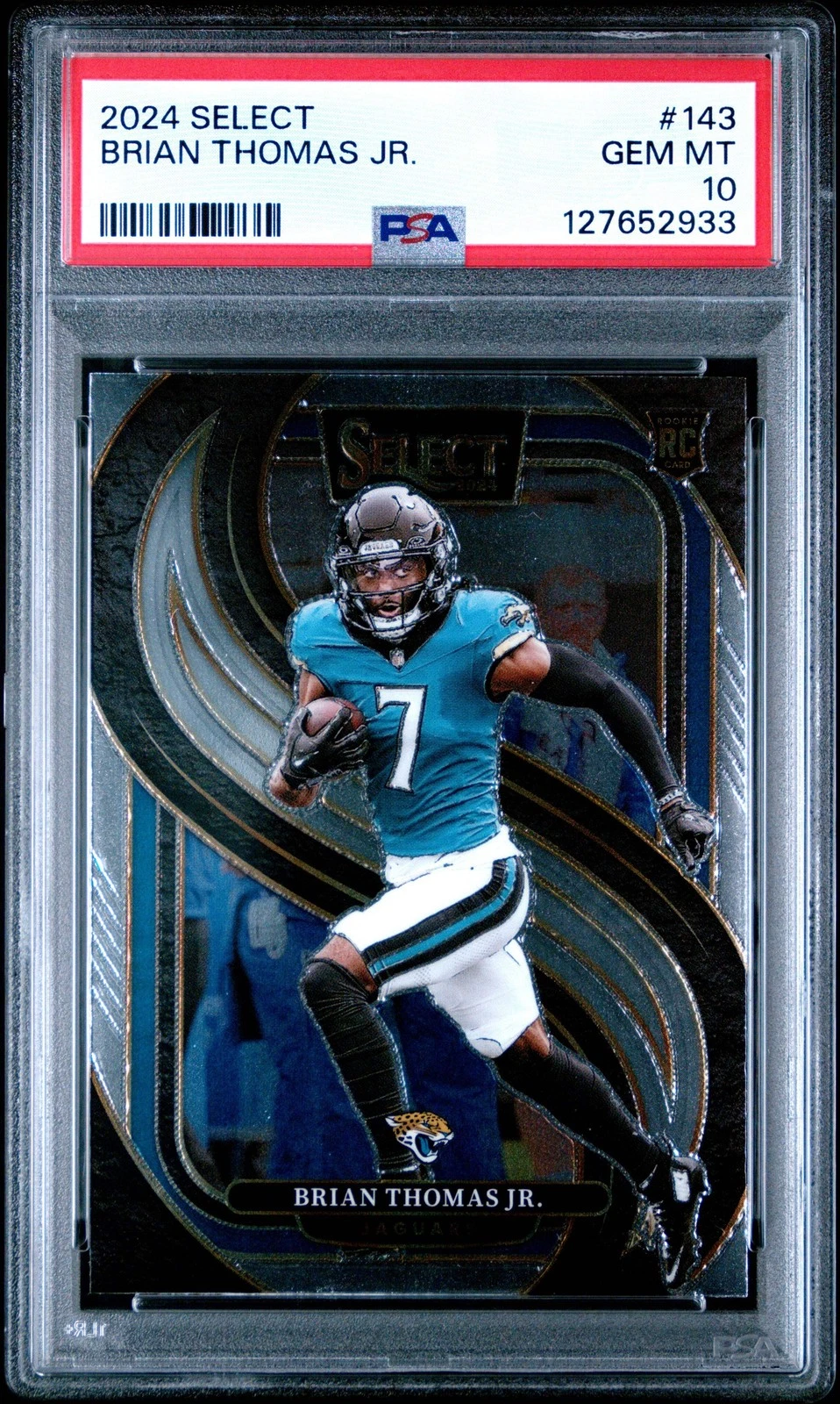 Graded 2024 Panini Select Brian Thomas Jr. #143 Rookie RC Card PSA 10 Gem Mint