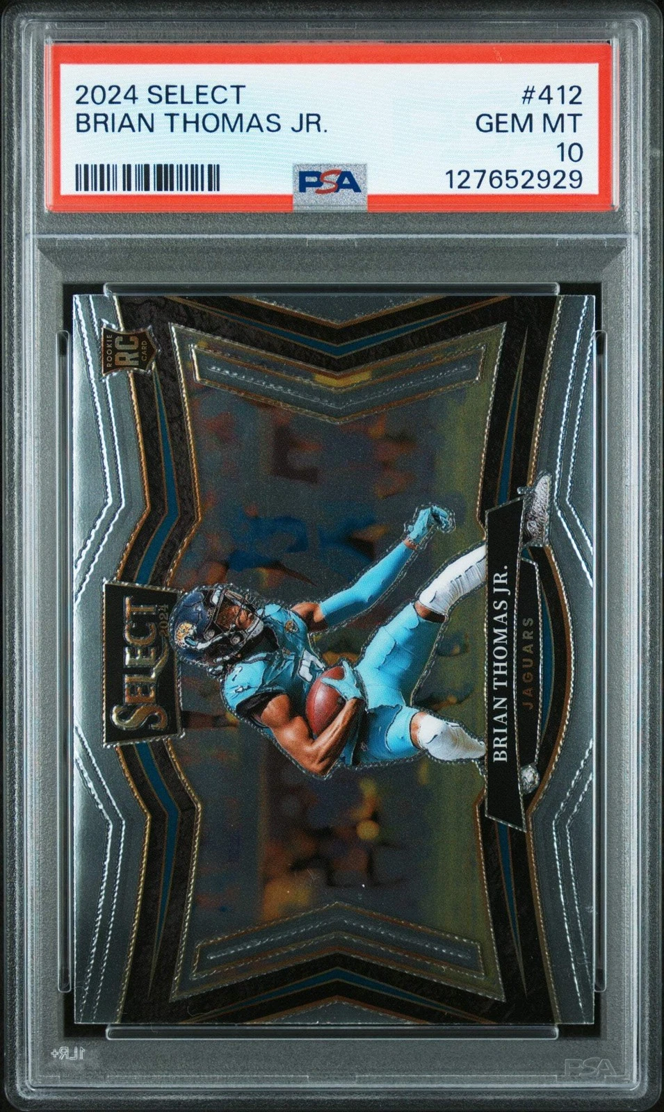 Graded 2024 Panini Select Brian Thomas Jr. #412 Rookie RC Card PSA 10 Gem Mint