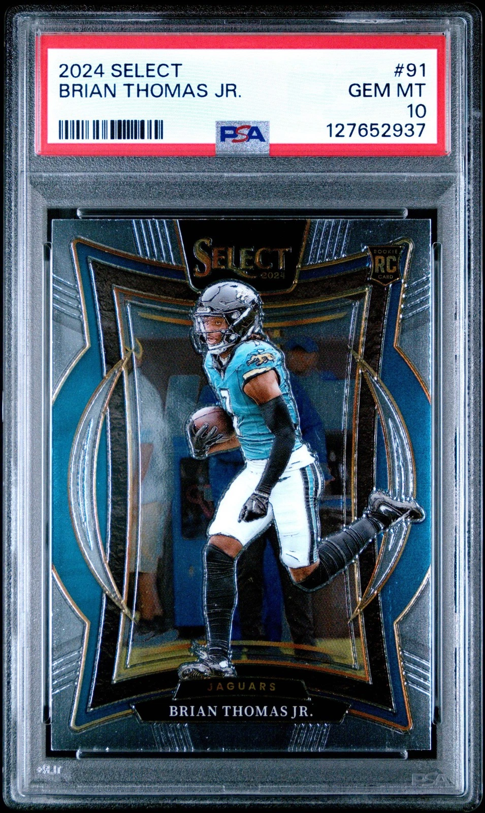 Graded 2024 Panini Select Brian Thomas Jr. #91 Rookie RC Card PSA 10 Gem Mint