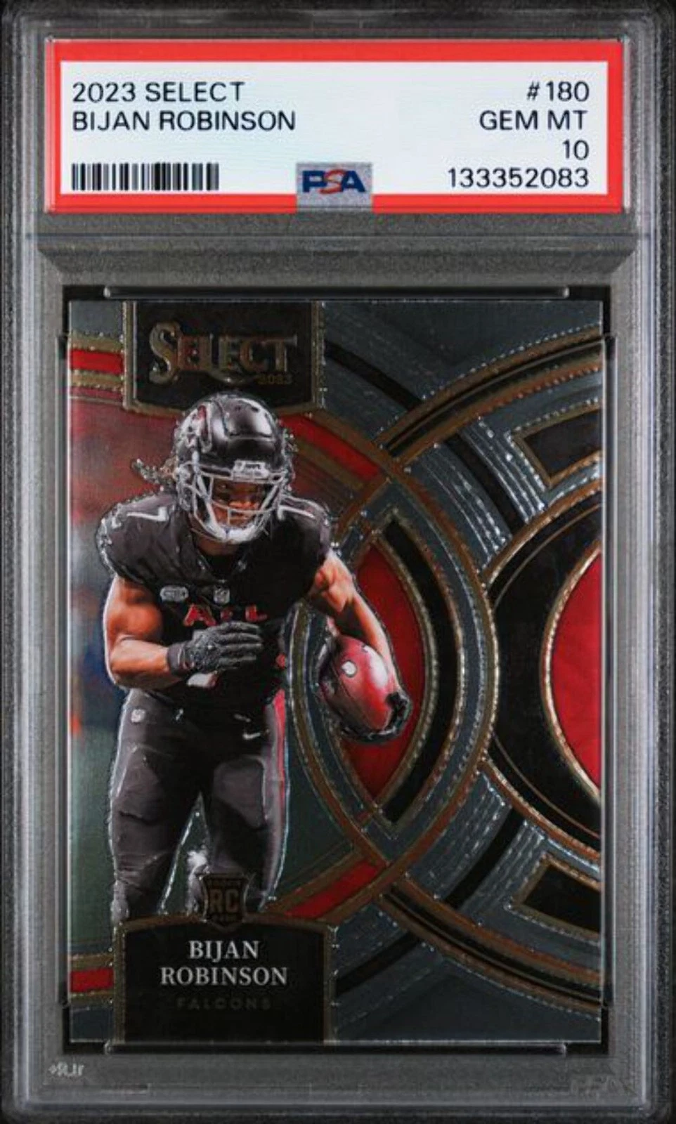 Graded 2023 Panini Select Bijan Robinson #180 Rookie RC Football Card PSA 10 Gem