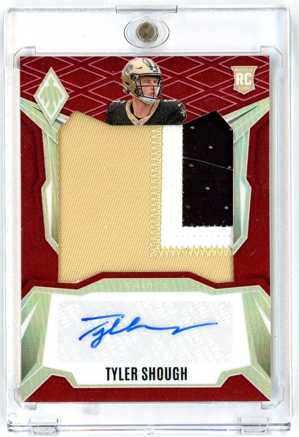 2025 Panini Phoenix Tyler Shough #RPSTSH 99 Red RPA Auto Rookie RC Football Card
