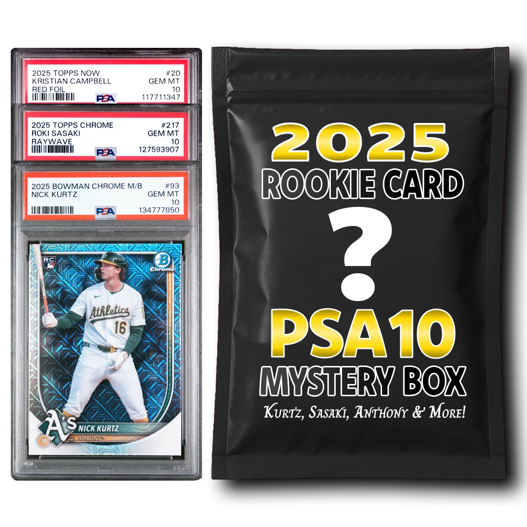 PSA 10 Graded 2025 MLB Baseball Rookie Card Mystery Box Kurtz, Misiorowski, Roki