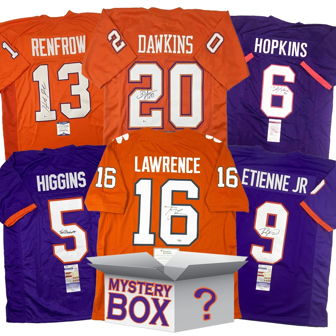 Autographed/Signed Clemson University College Jersey Mystery Box PSA JSA BAS COA