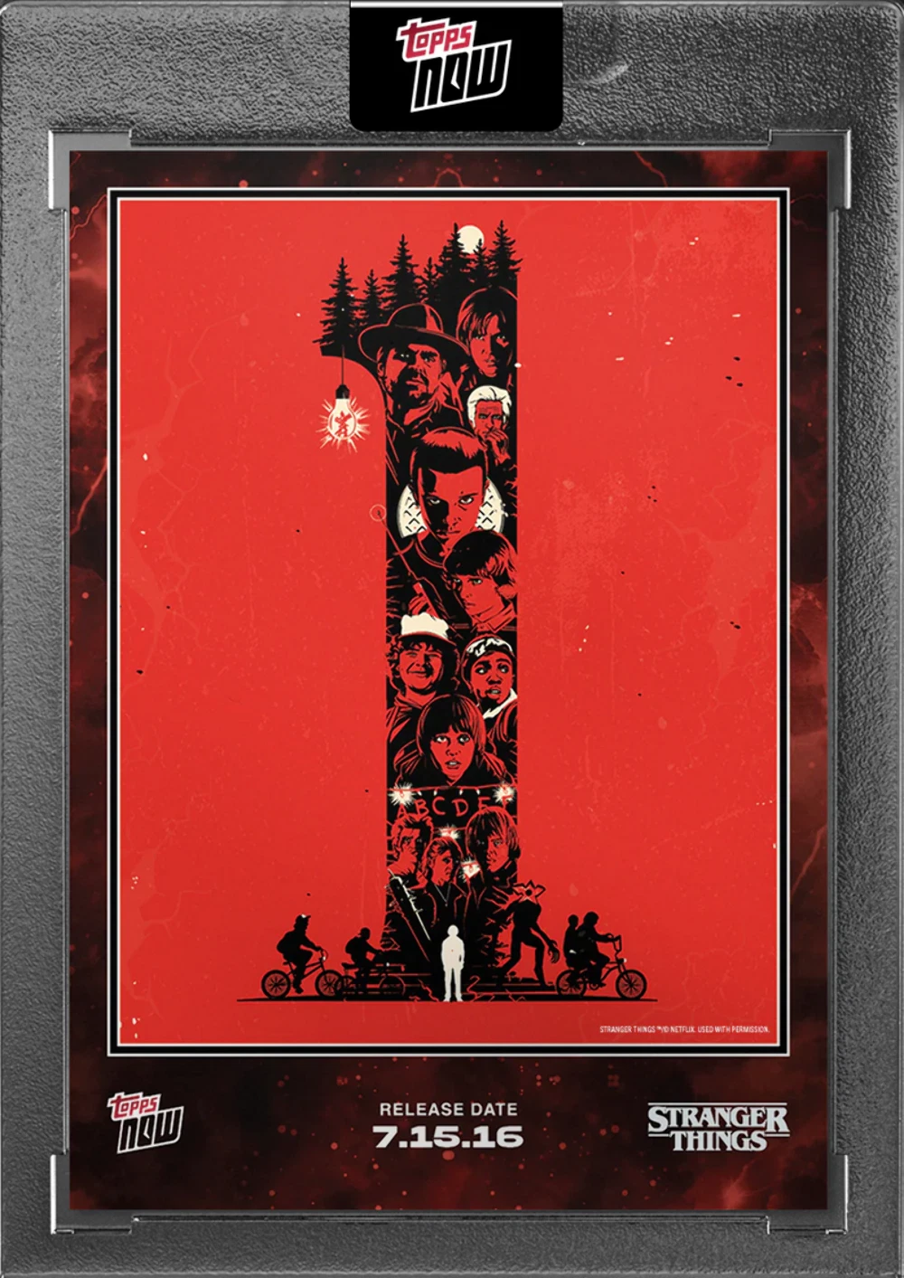 2025 Topps Now Stranger Things #STRA-SSP01 Short Print Season 5 Cover Art Card