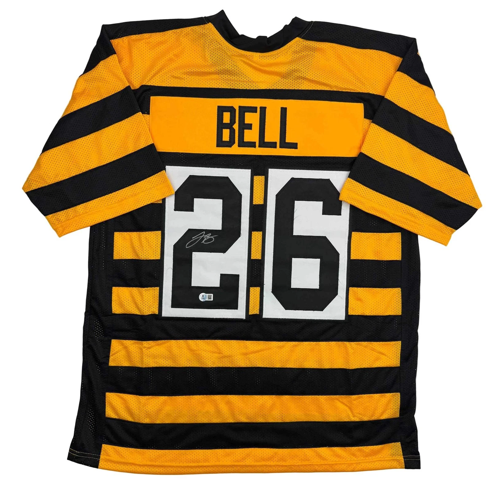 Autographed/Signed Le'Veon LeVeon Bell Pittsburgh Bumble Bee Jersey Football JSA