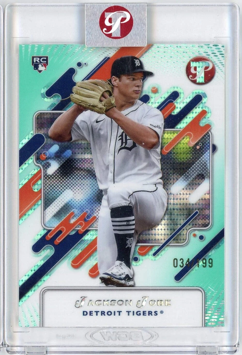 2025 Topps Pristine Jackson Jobe #29 Aqua /199 Detroit Tigers Rookie RC Card