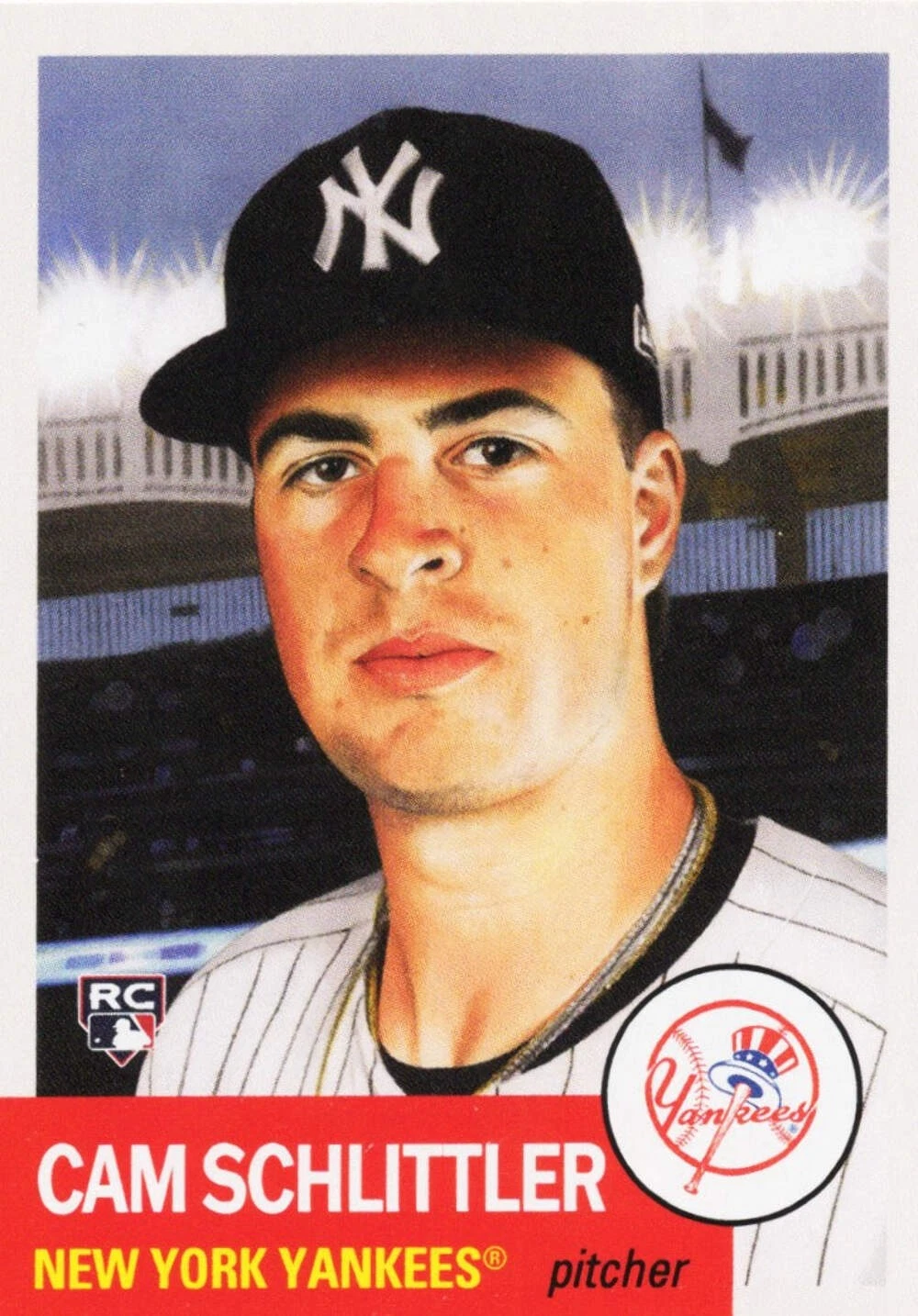2026 Topps Living Cam Schlittler #912 Black Text Bio RC Card New York Yankees