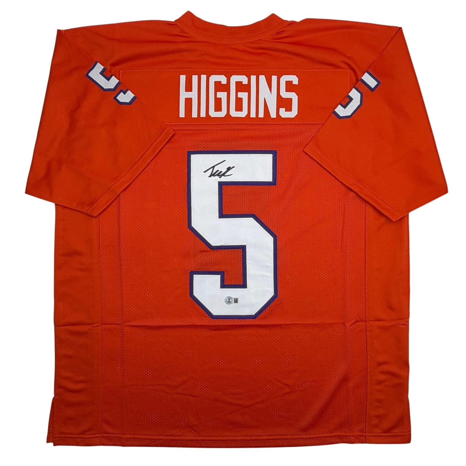 Autographed/Signed TEE HIGGINS Clemson Orange College Football Jersey JSA COA
