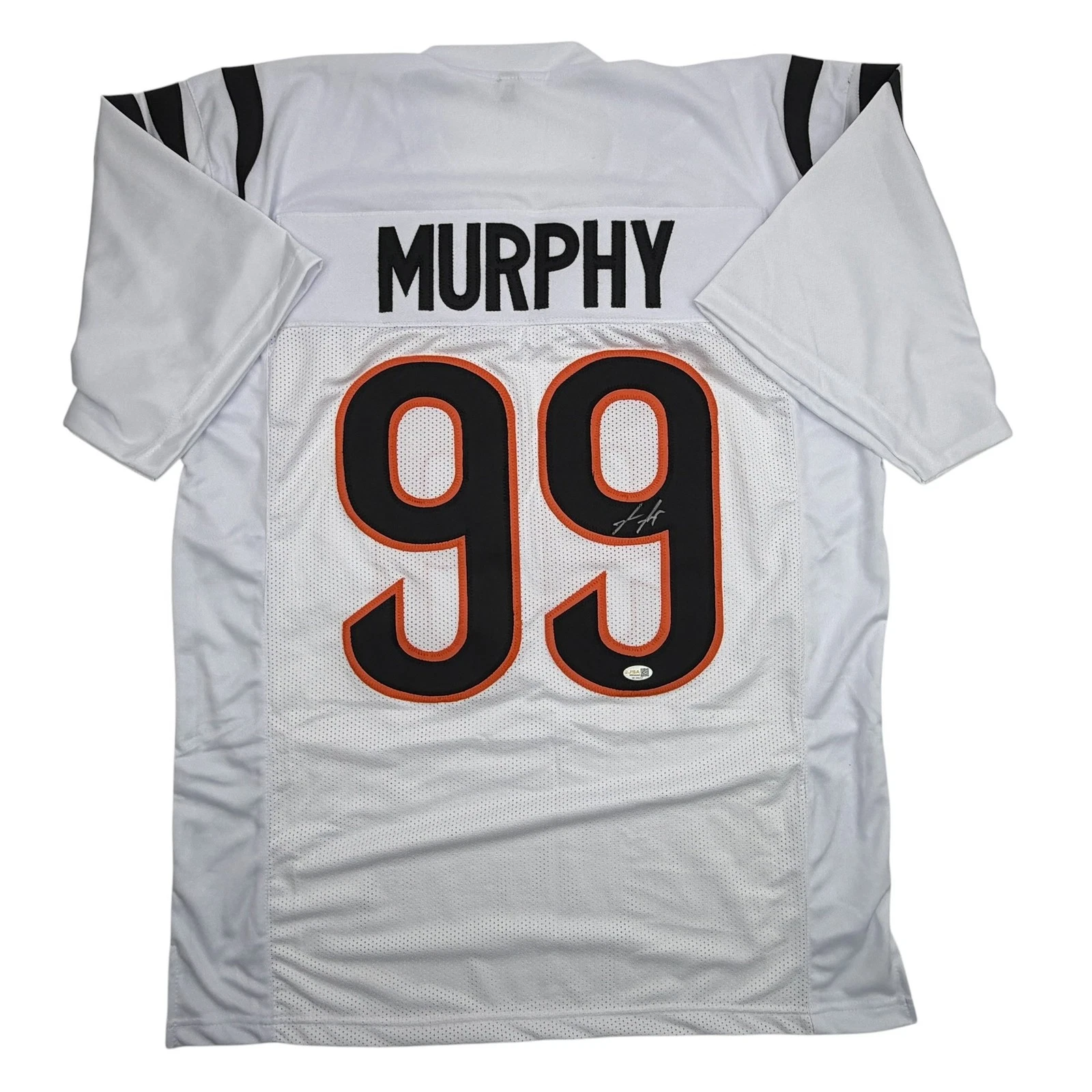 Autographed/Signed Myles Murphy Cincinnati White Football Jersey JSA COA