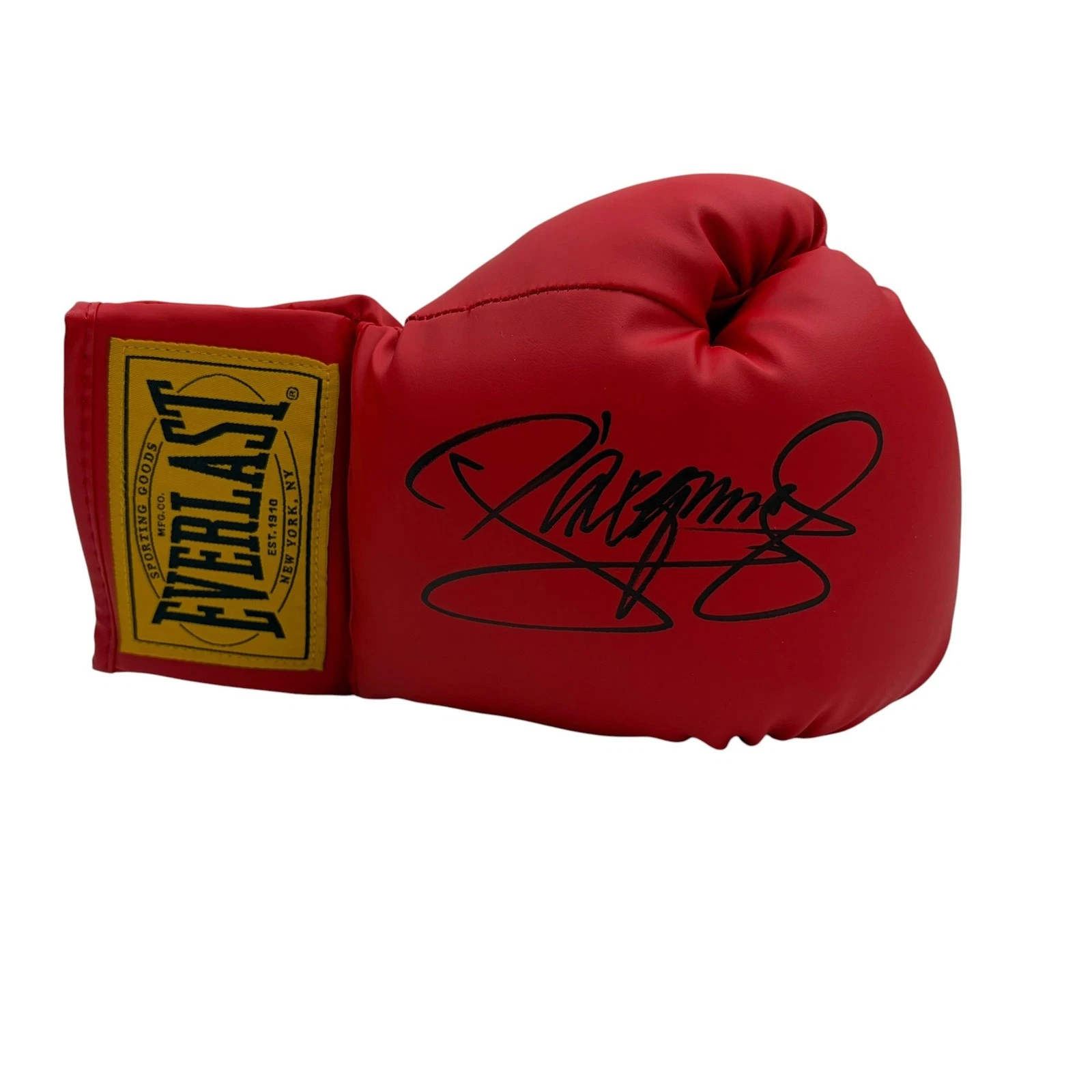 Autographed/Signed Mannny Pacquiao Pac-Man Red Everlast Boxing Glove Beckett COA