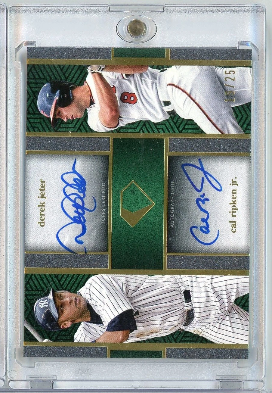 2024 Topps Diamond Icons Derek Jeter Cal Ripken IDAJRC 25 Iconic Dual Autograph