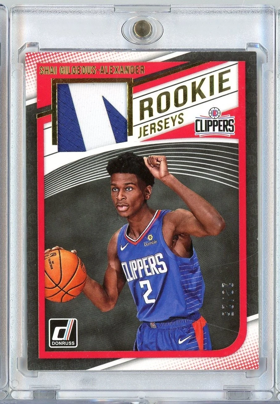 2018 Donruss Shai Gilgeous Alexander RJSGA /25 Rookie Jerseys Player Worn Relic