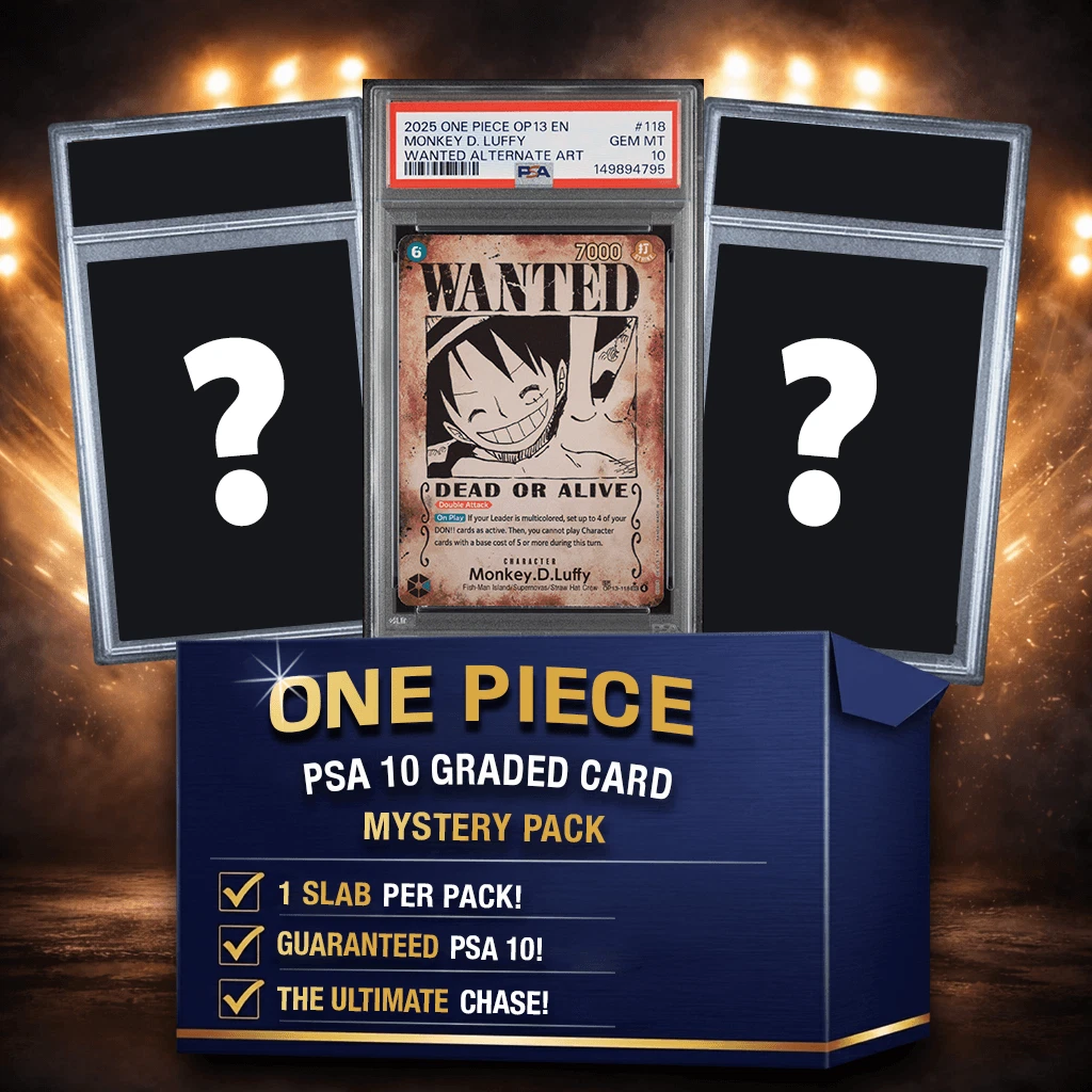 One Piece PSA 10 Graded Anime Card Mystery Box