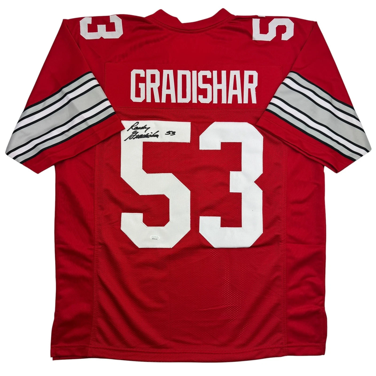 Autographed/Signed Randy Gradishar Ohio State Red College Jersey JSA COA