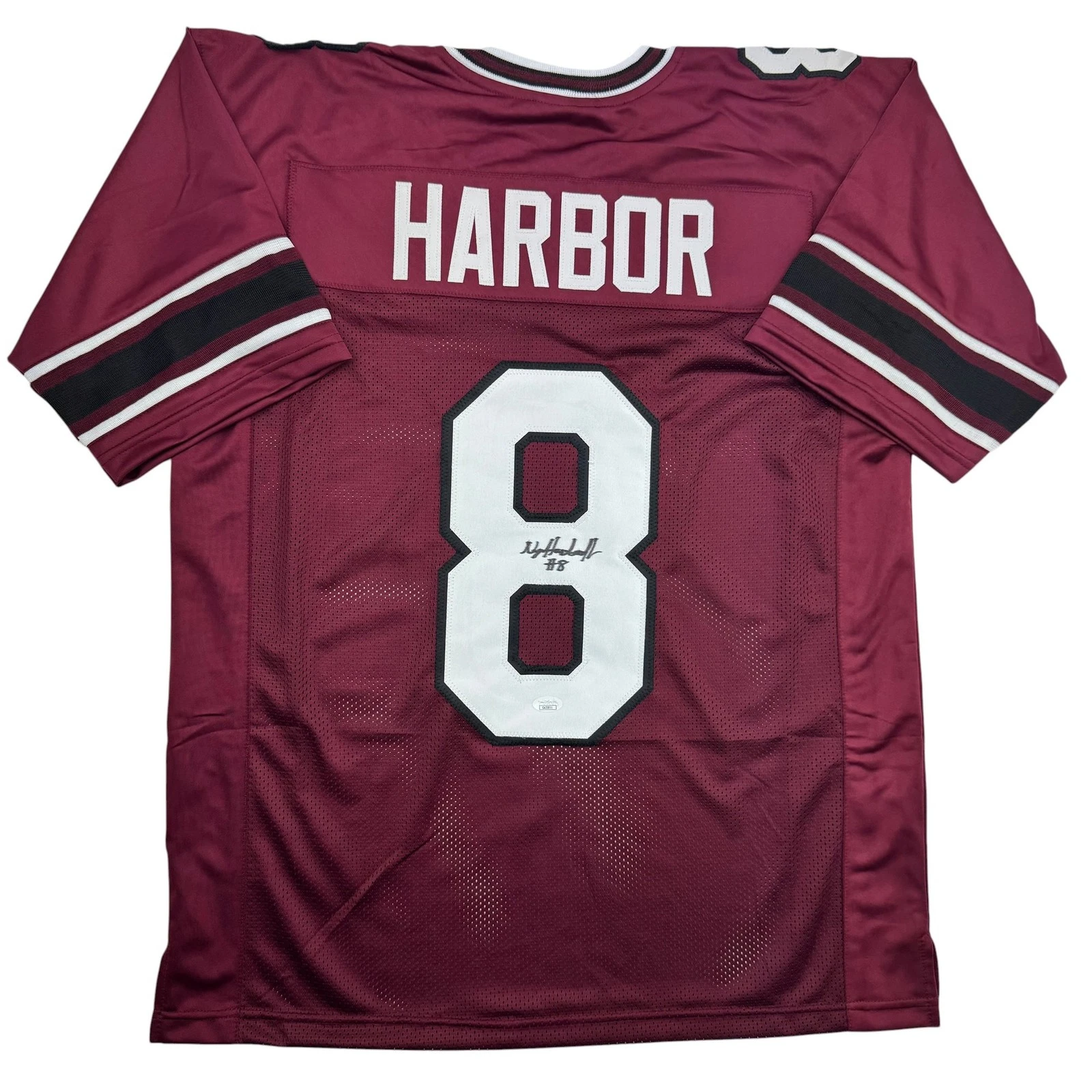 Autographed/Signed Nyck Harbor South Carolina Maroon College Jersey JSA COA