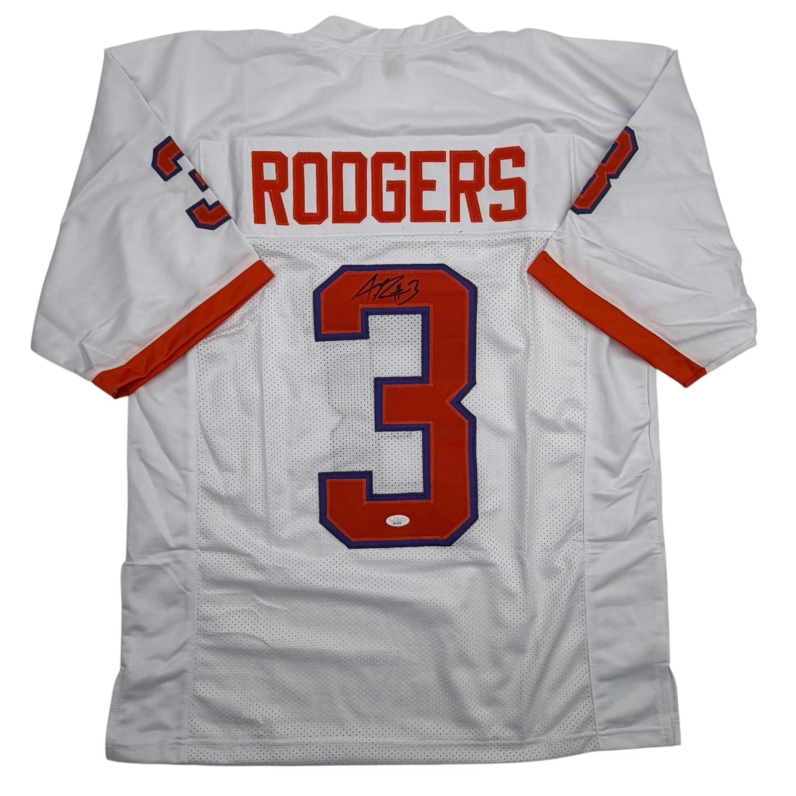Autographed/Signed Amari Rodgers Clemson White College Football Jersey JSA COA