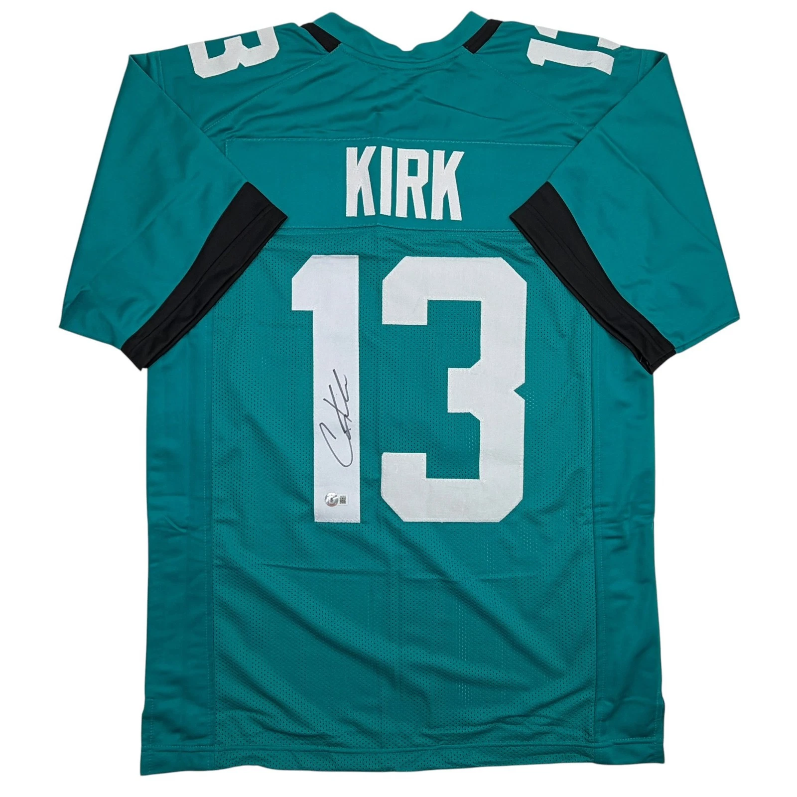 Autographed/Signed Christian Kirk Jacksonville Teal Jersey Beckett BAS COA