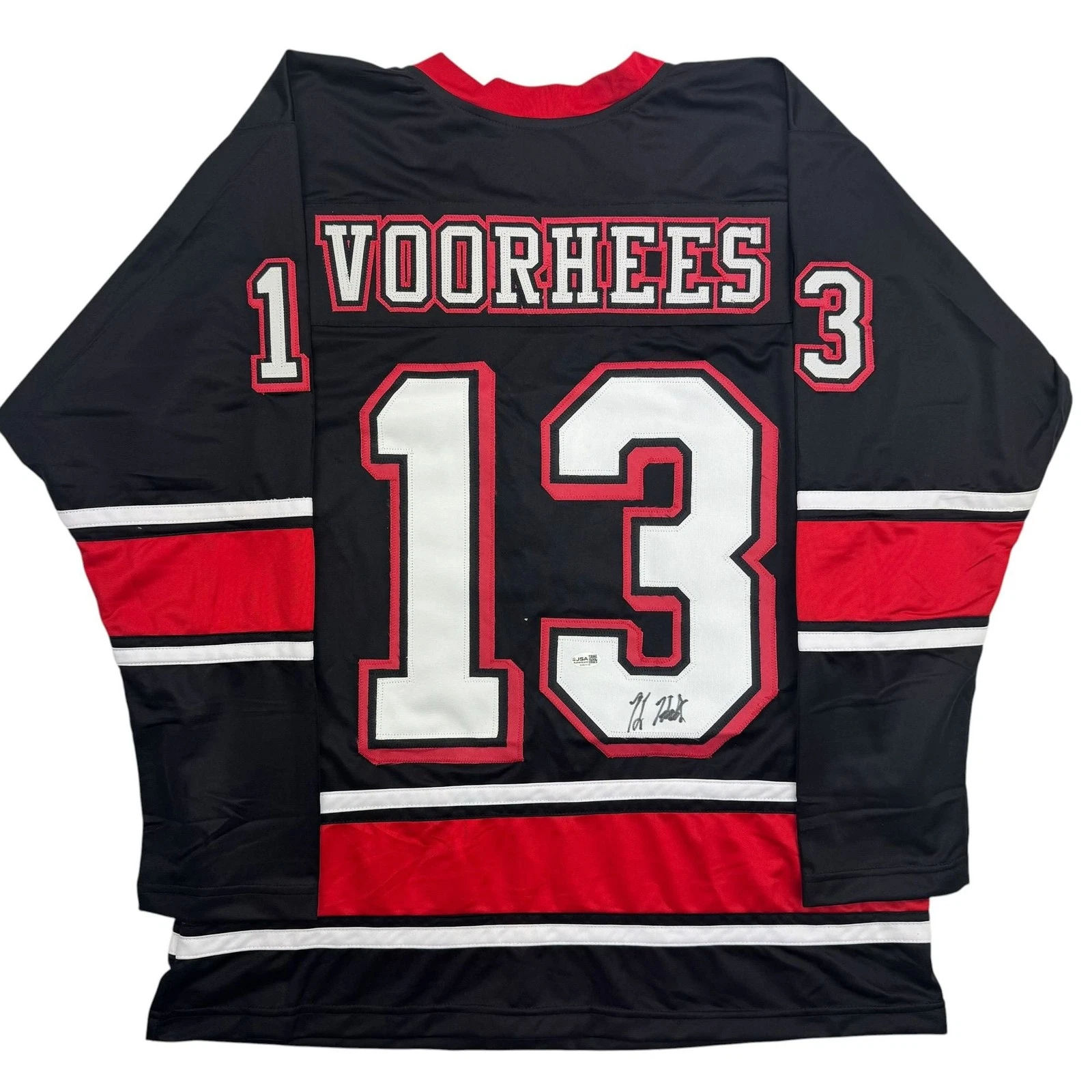 Autographed/Signed Kane Hodder Jason Voorhees Friday The 13th Jersey JSA COA