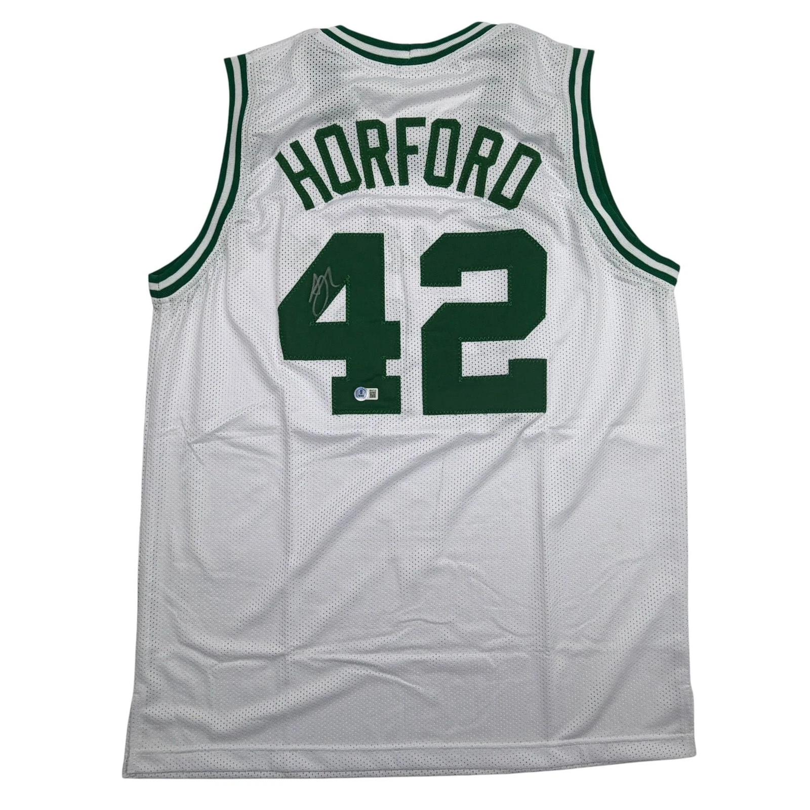 Autographed/Signed Al Horford Boston White Basketball Jersey Beckett BAS COA