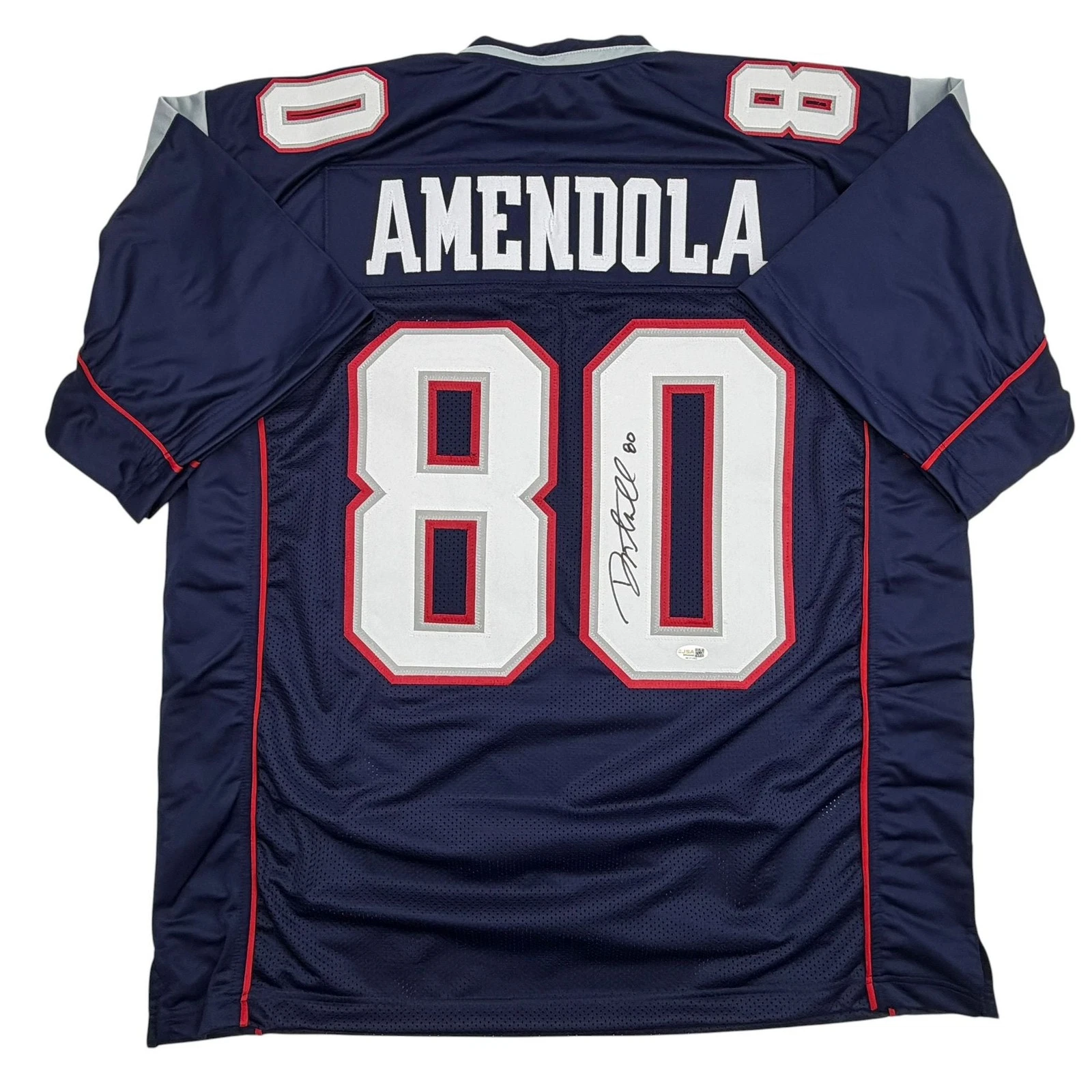 Autographed/Signed Danny Amendola New England Navy Blue Football Jersey JSA COA