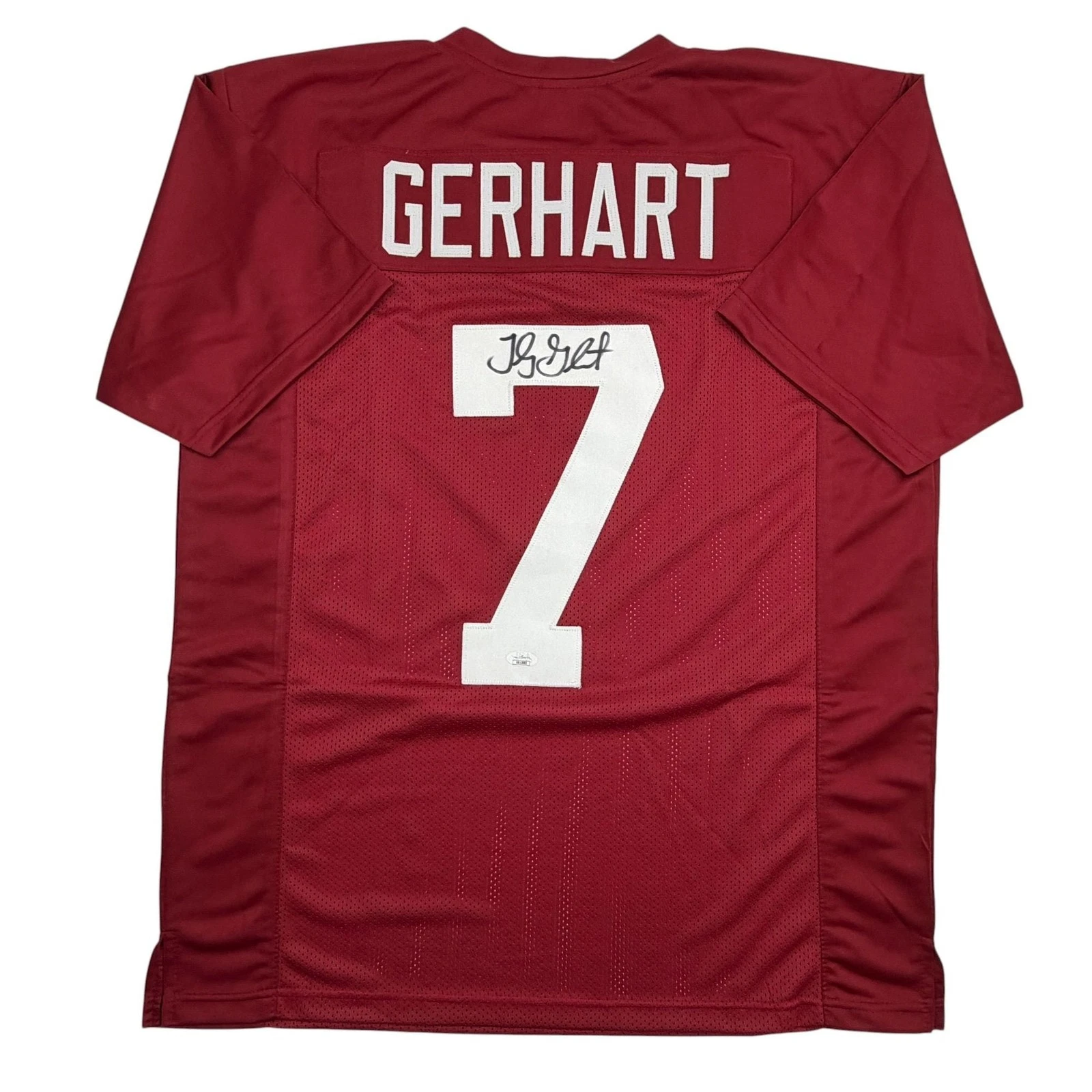 Autographed/Signed Toby Gerhart Stanford Red College Football Jersey JSA COA