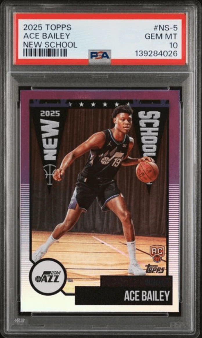 Graded 2025 Topps Ace Bailey #NS5 New School Rookie RC Basketball Card PSA 10