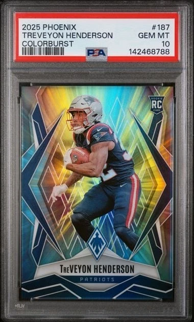 Graded 2025 Phoenix TreVeyon Henderson 187 /10 Colorburst RC PSA 10 Gem Mint