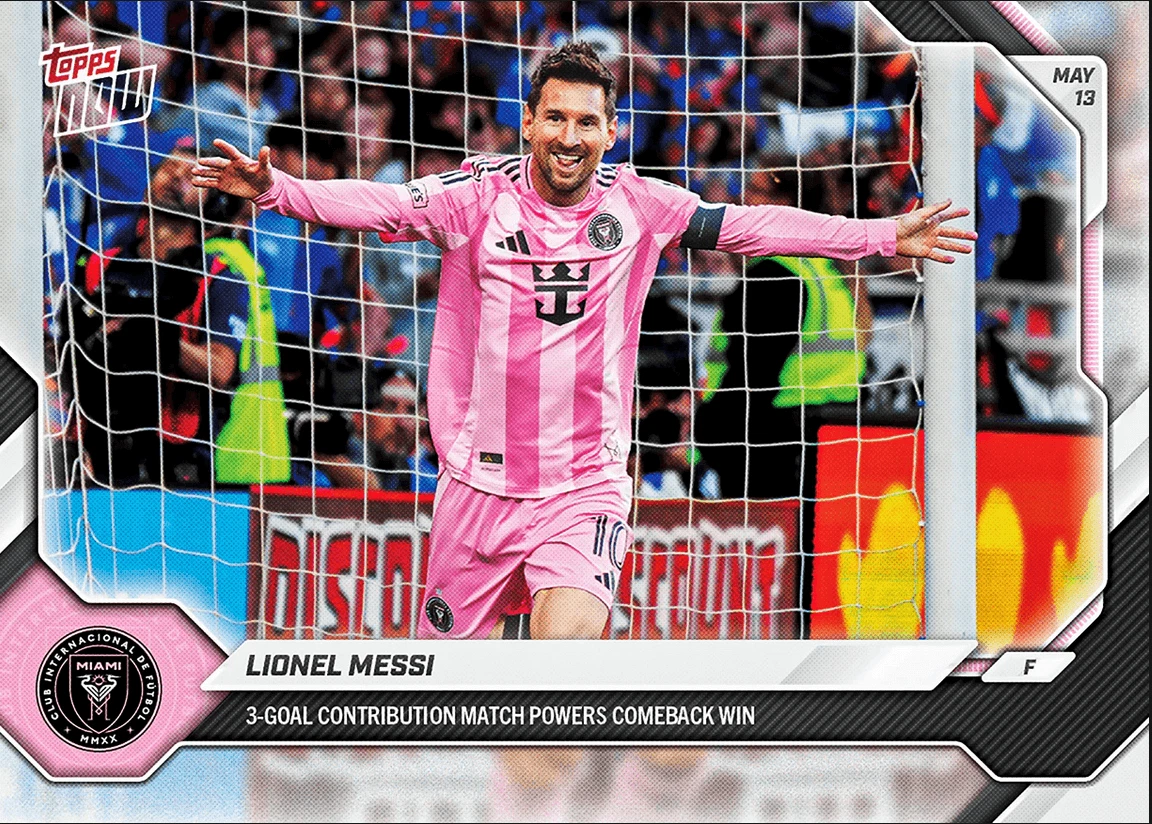 2026 Topps Now Lionel Messi #45 Inter Miami Soccer Card
