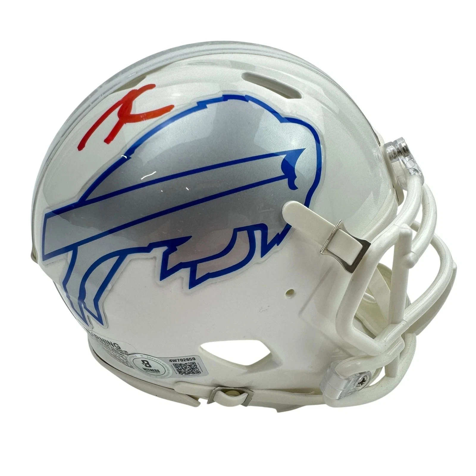 Autographed/Signed James Cook Buffalo Bills Rivals Mini Football Helmet JSA COA