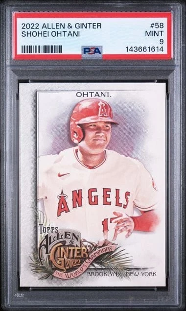 Graded 2022 Topps Allen & Ginter Shohei Ohtani #58 Baseball Card PSA 9 Mint