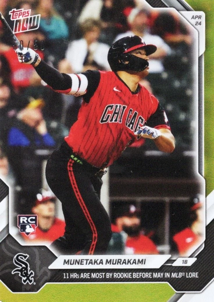 2026 Topps Now Munetaka Murakami #120 Gold Foil /50 Rookie RC Baseball Card