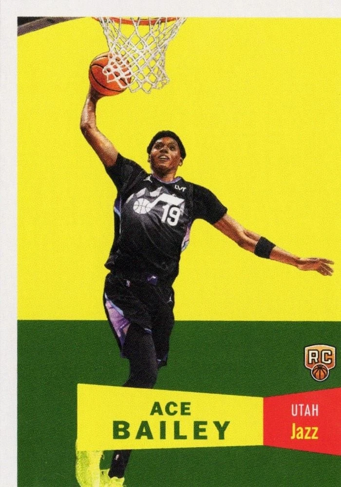 2025 Topps Living Ace Bailey #28 Yellow Background Rookie RC Basketball Card