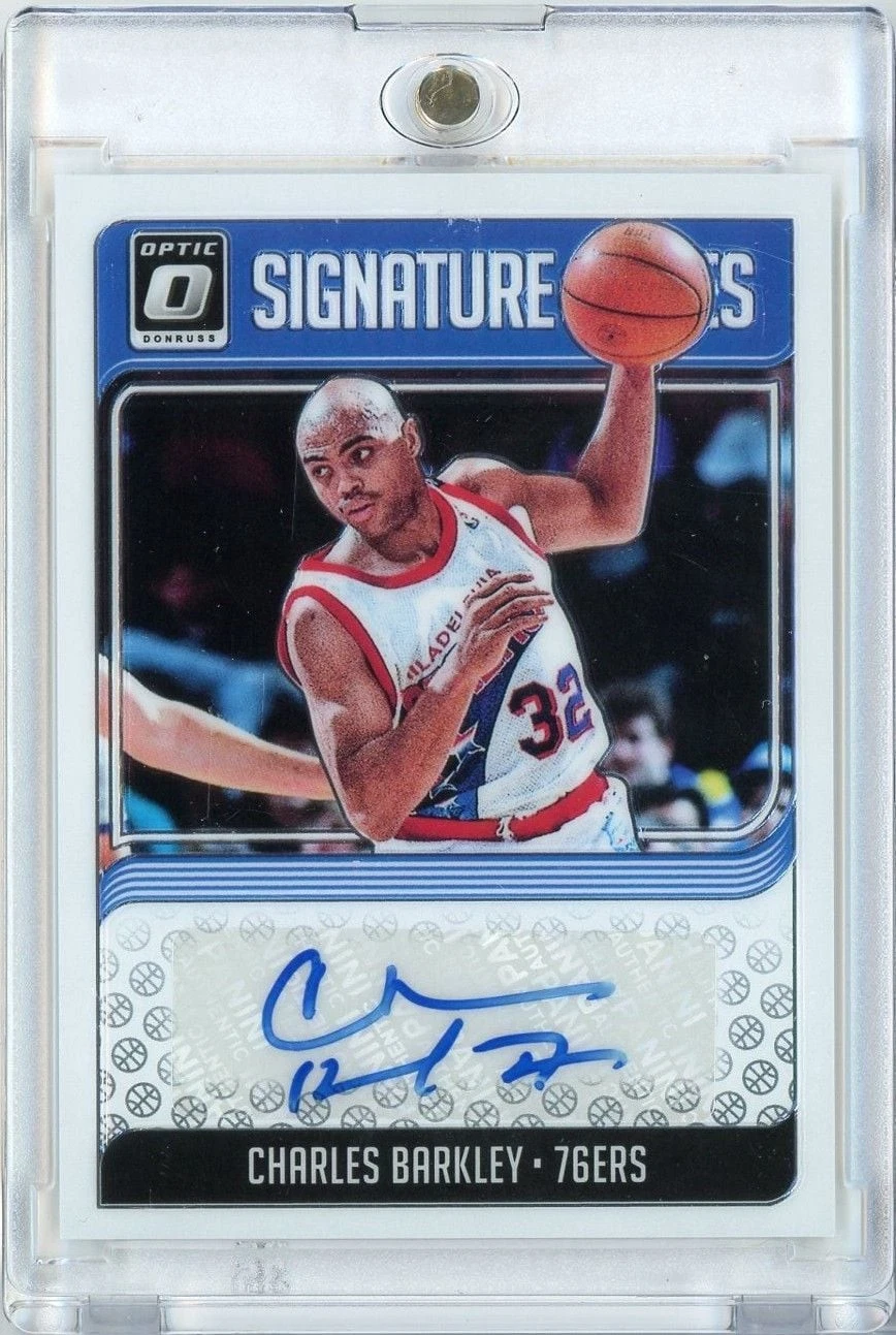 2018 Panini Donruss Optic Charles Barkley #SGCBK Signature Series Auto Card