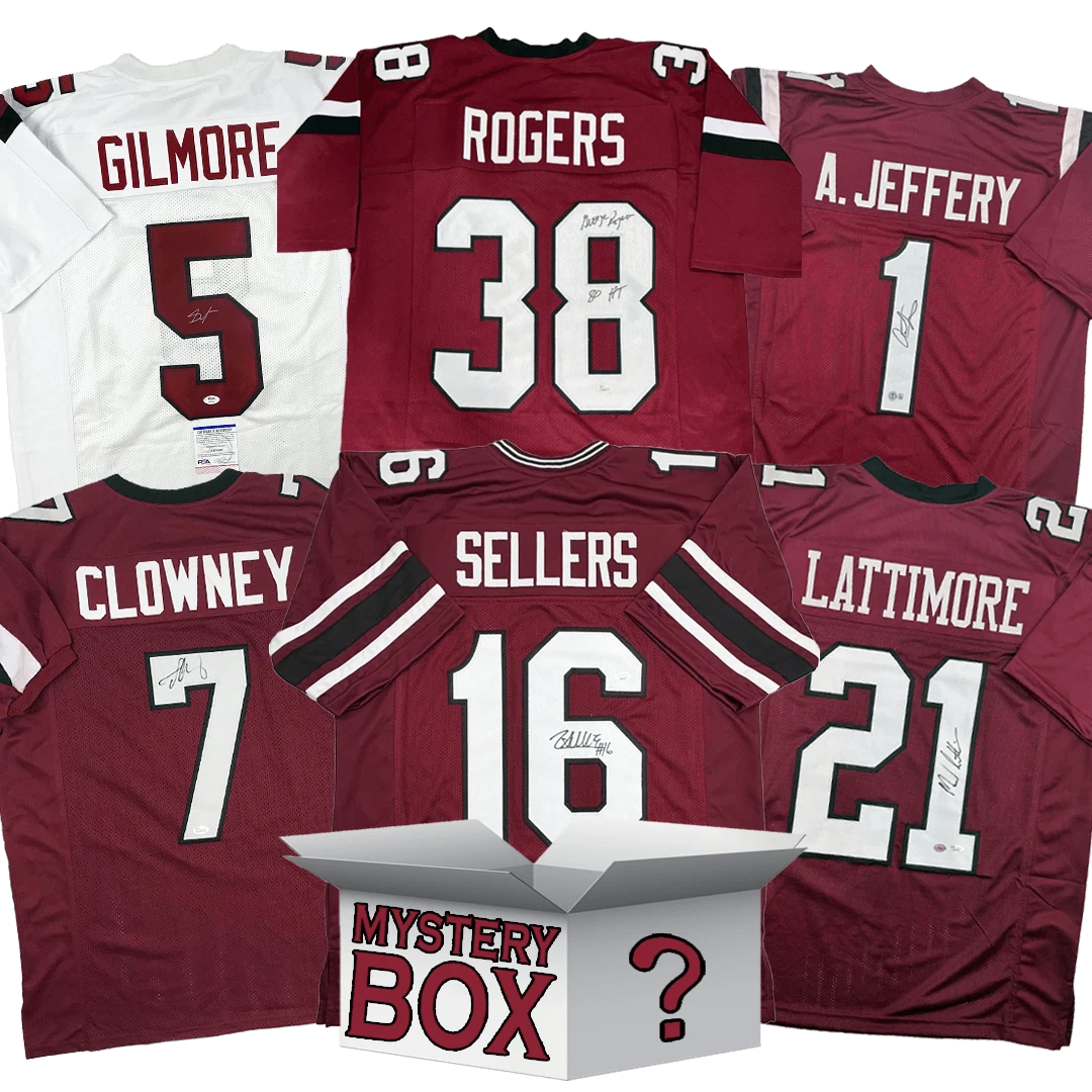 Autographed/Signed South Carolina Football Jersey Mystery Box PSA JSA BAS COA