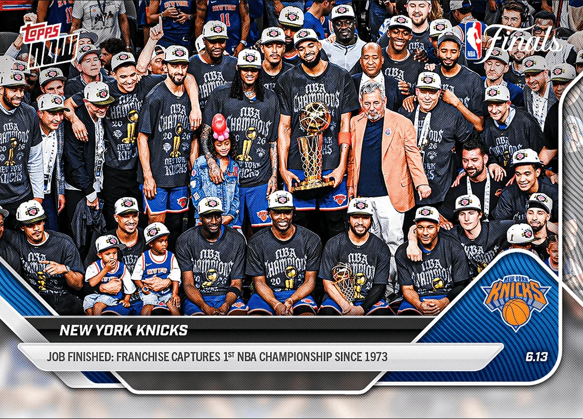 2025 Topps Now New York Knicks #341 Basketball Card