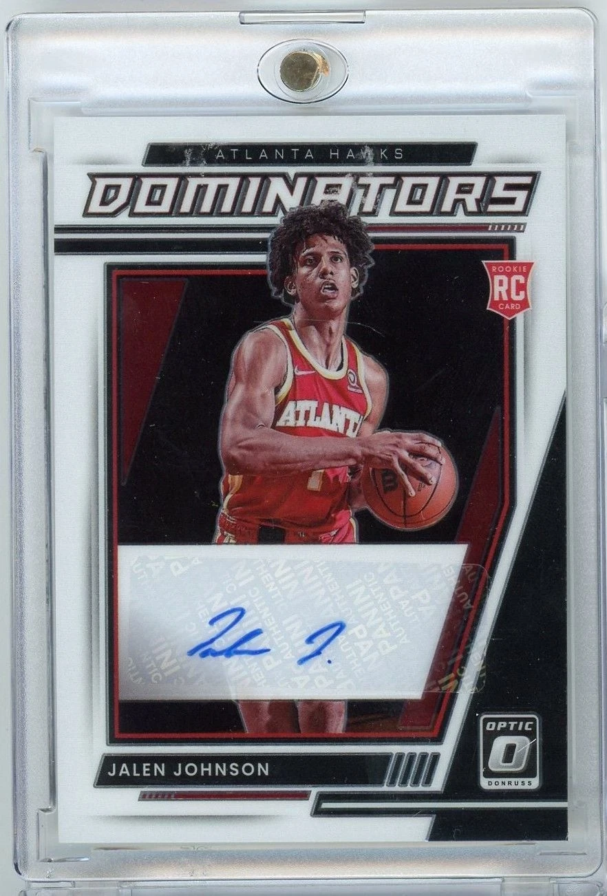 2021 Panini Donruss Optic Jalen Johnson RDJJN /49 Auto Rookie RC Basketball Card