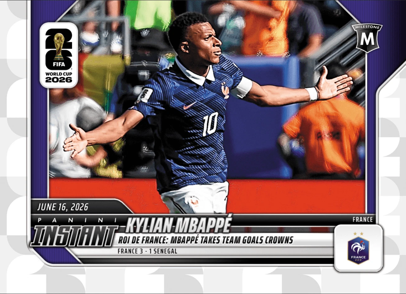 2026 Panini Instant FIFA World Cup Kylian Mbappe #40 France Soccer Card