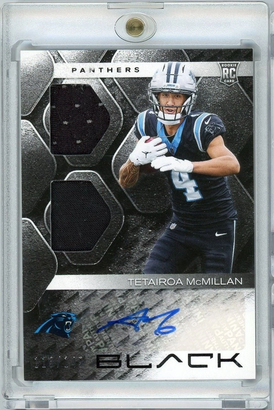 2025 Panini Black Tetairoa McMillan #RSMTMN RPA Auto /149 Rookie RC