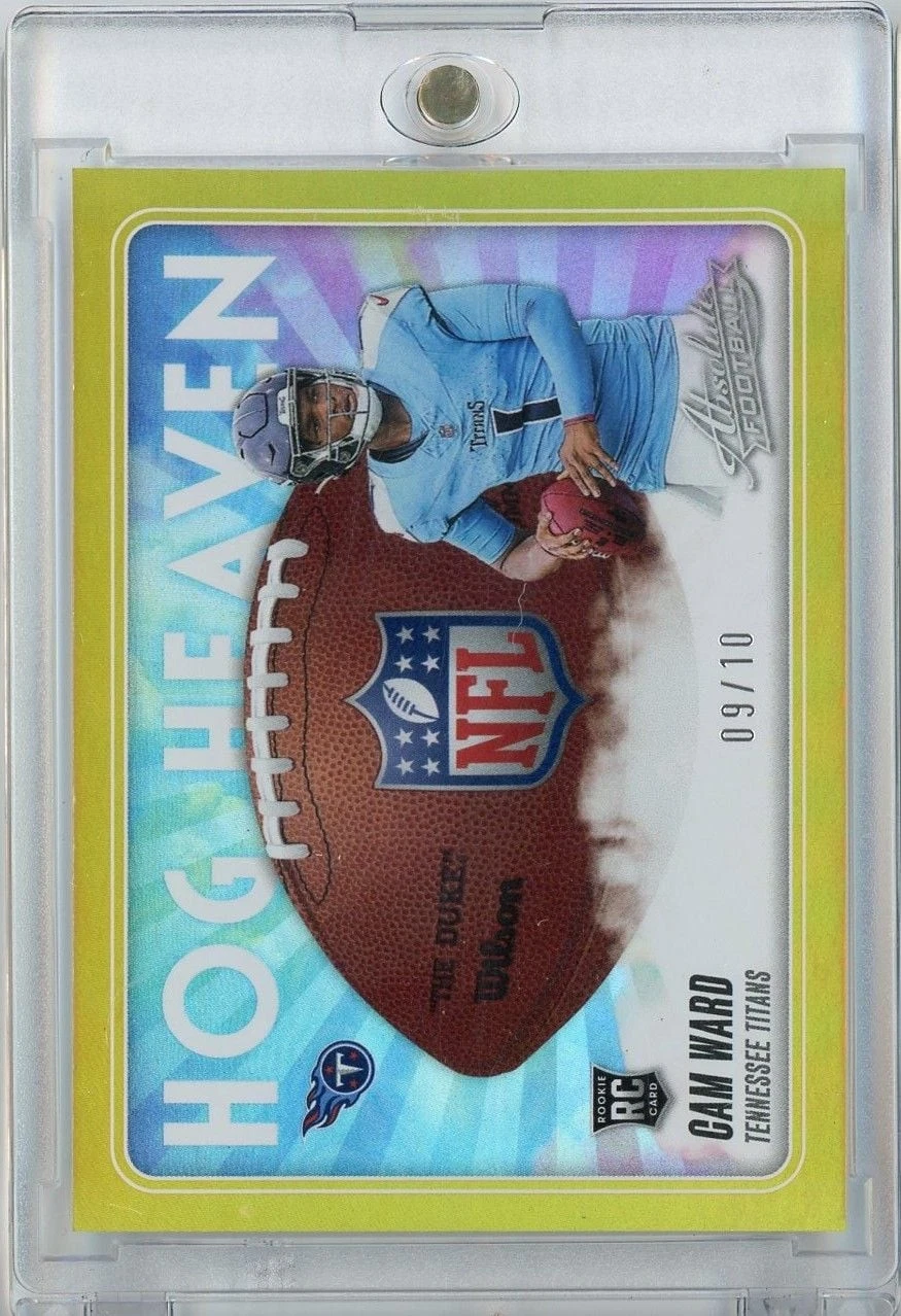 2025 Panini Absolute Football Cam Ward HHCWD Hog Heaven Gold /10 RC