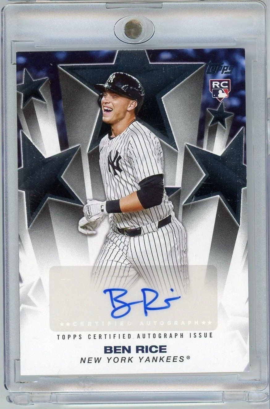 2023 Topps Ben Rice #BSAUBRI Baseball Stars Auto Rookie RC Baseball Card