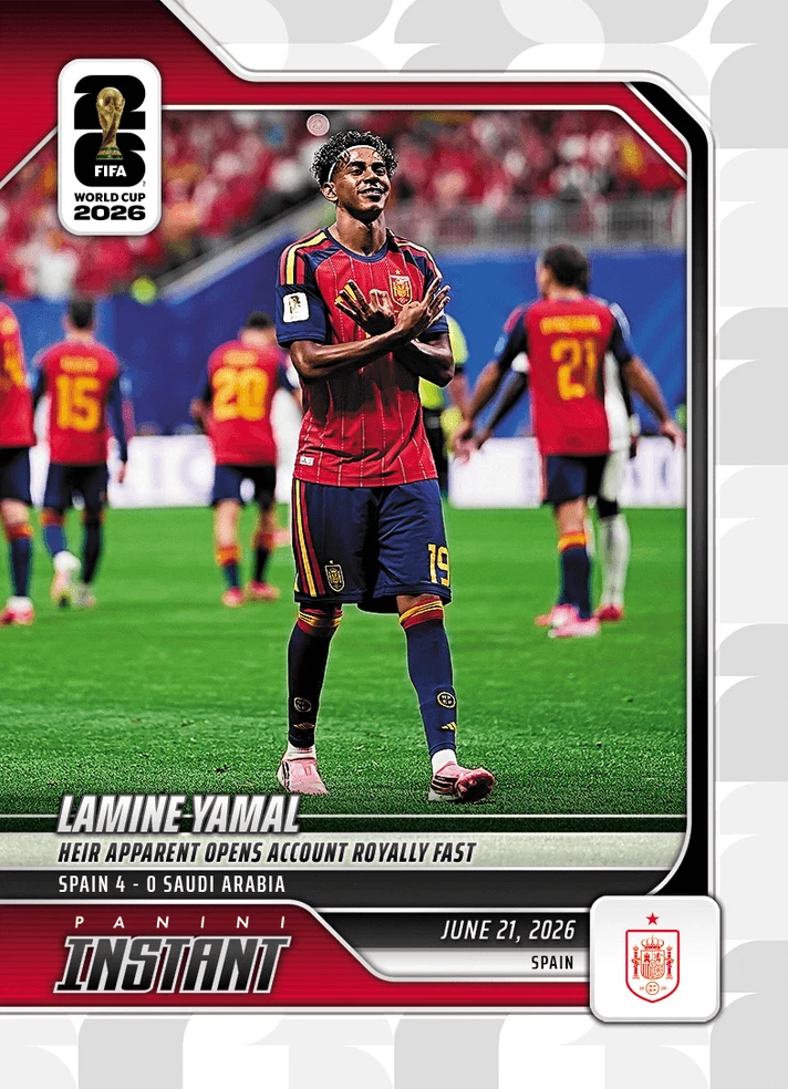 2026 Panini Instant FIFA World Cup Lamine Yamal #79 Spain Soccer Card